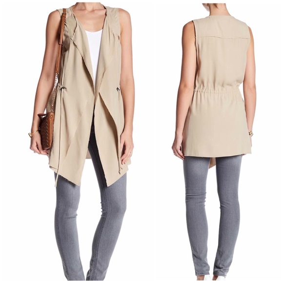 NWT Go by Go Silk Drape Vest 100% silk - Picture 3 of 7